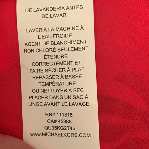 Michael Kors Deep Pink Blouse (NWT) SZ XL - Picture 6 of 9